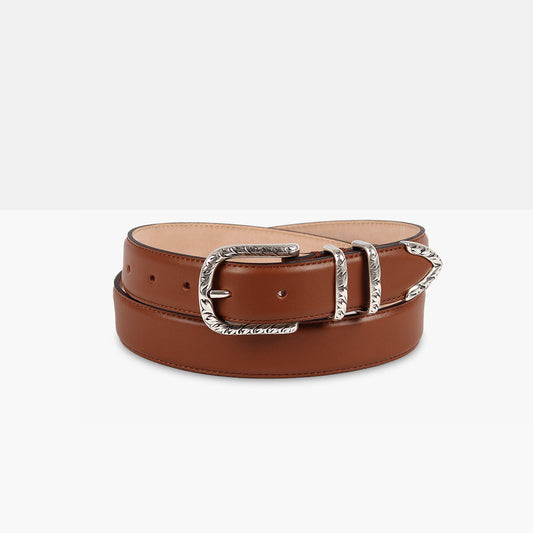 WILD Terra di Siena Calf Leather Belt